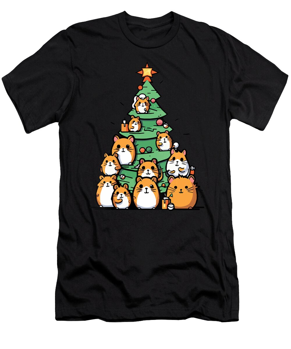 Hamster Christmas Day Xmas Party Rodent Pet Santa Claus Gifts Thepassionshop T-Shirt