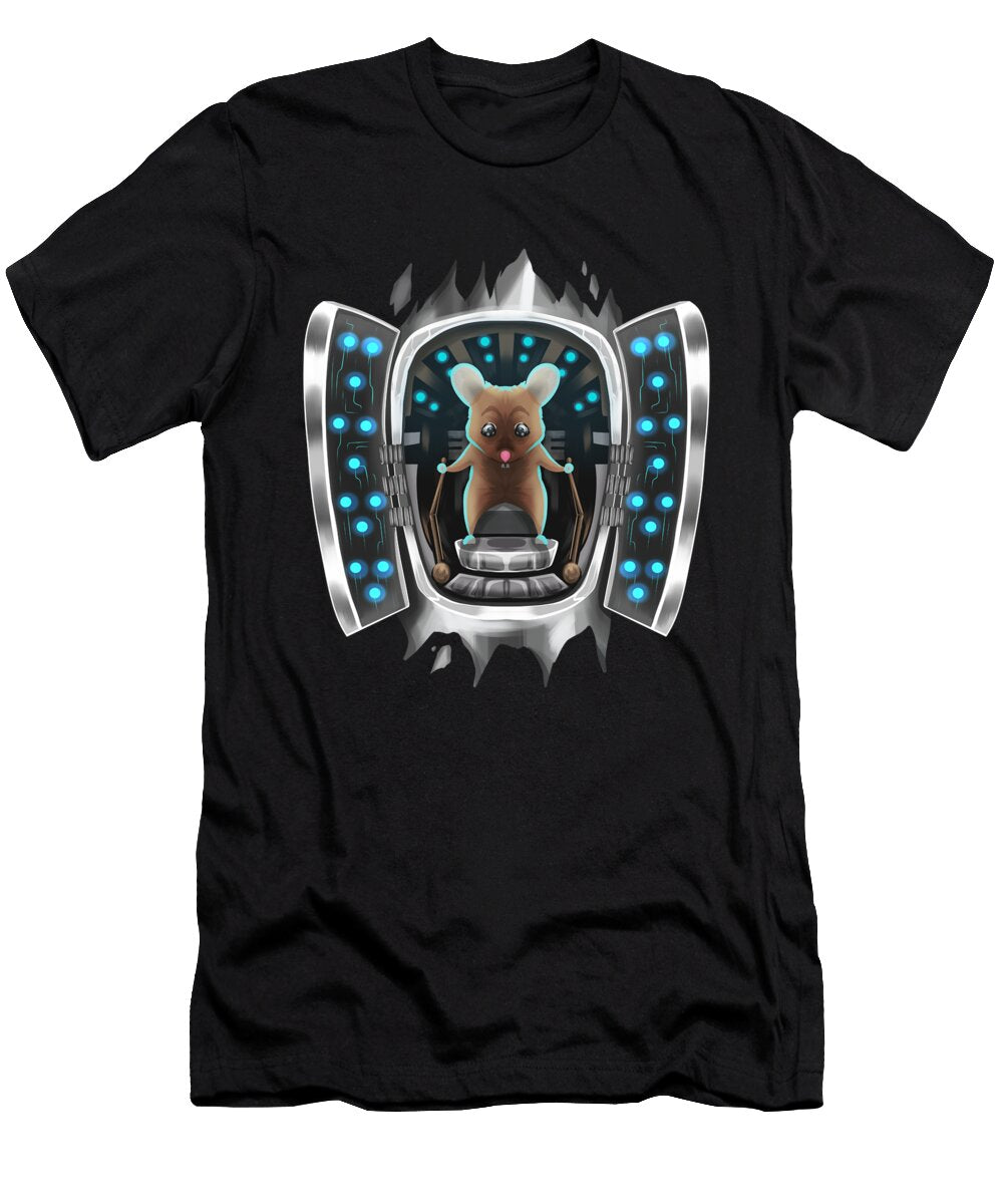 Hamster Controls You Costume Hamster Steers You on Halloween Jan Bleke T-Shirt