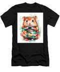 Hamster Cute Hamster Wrapped in Christmas Lights Watercolor Clint Mclaughlin T-Shirt