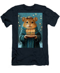 Hamster Cute Mouse Celebrating Birthday in Winter Adrien Efren T-Shirt