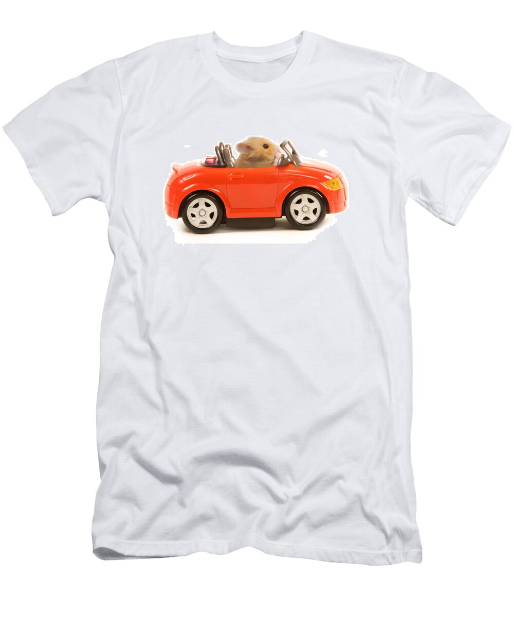 Hamster Driving Car Jean Michel Labat T-Shirt