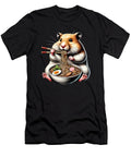 Hamster Eating Ramen Noodle Anime Japanese Food Lover Job T-Shirt