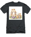 Hamster Family Enjoying a Meal Outdoors Clark Jhosep T-Shirt