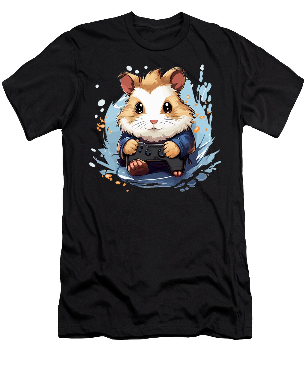 Hamster Gaming Boys Girls Animal Video Gamer Thepassionshop T-Shirt