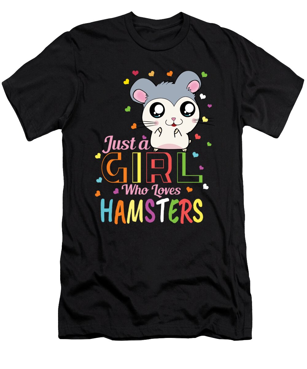 Hamster Girl Ladies Funny Hamster Pet Shirtom T-Shirt