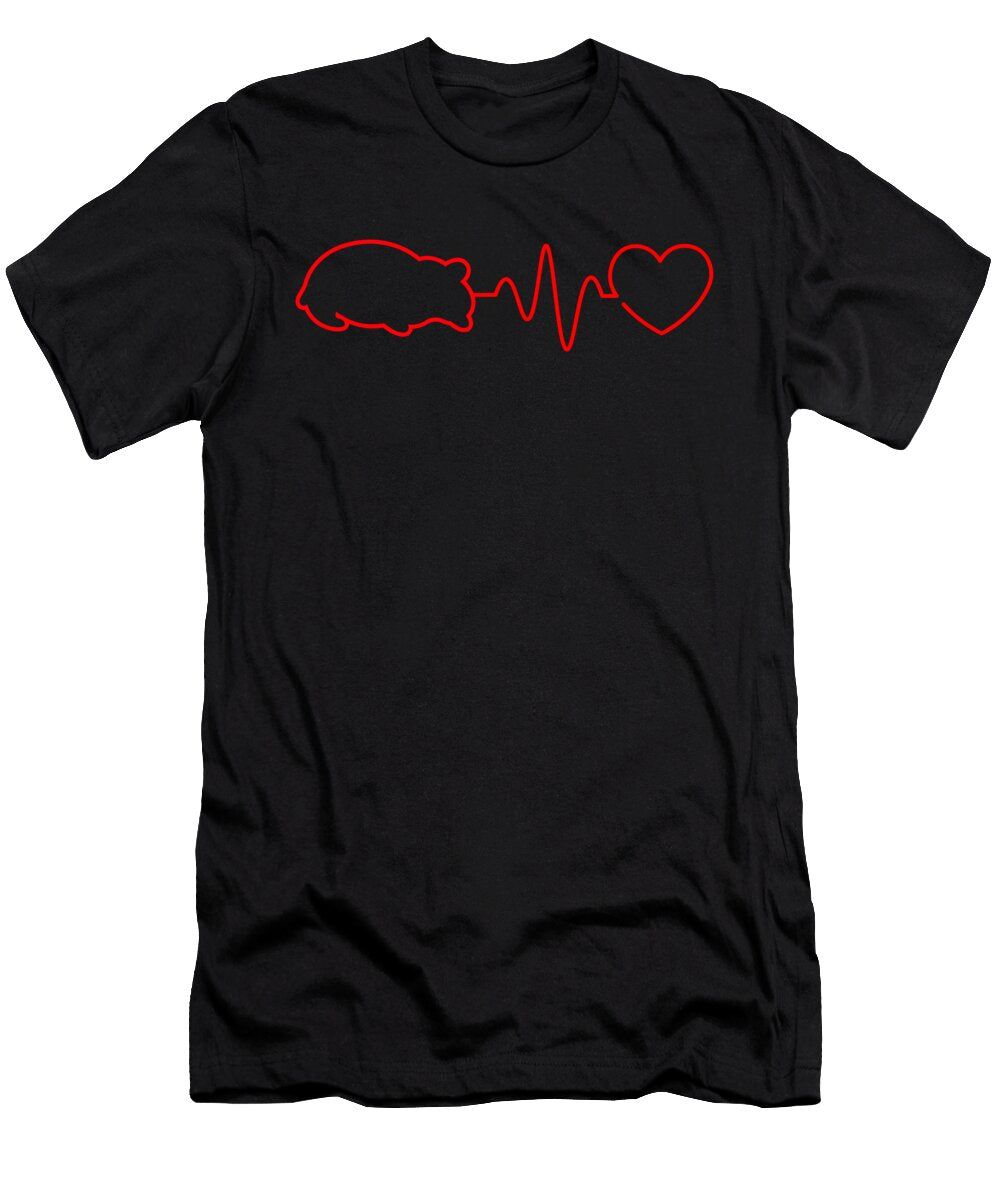 Hamster Heartbeat Animal Pet Lover Rodent Owner Gift Thomas Larch T-Shirt