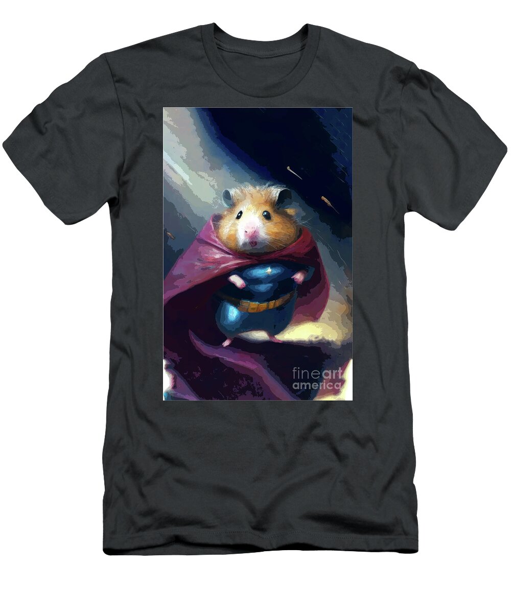 Hamster Hero Cool Art T-Shirt