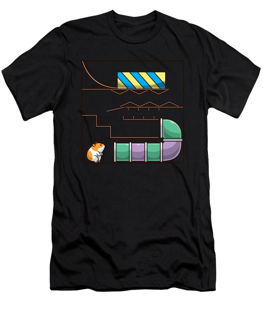 Hamster in Maze Golden Hamster Zimstarus T-Shirt