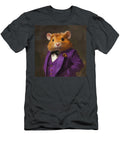 Hamster in Purple Suit Bow Tie Portrait Julia Vete T-Shirt