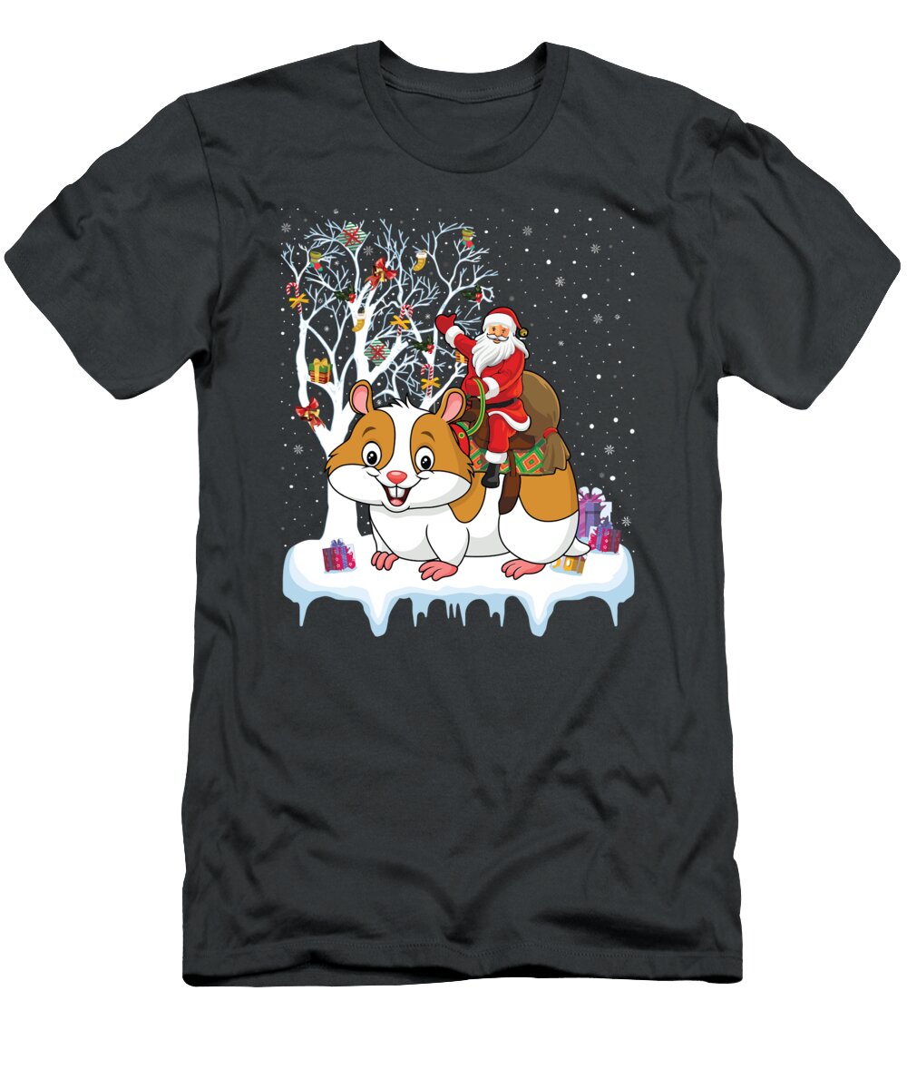 Hamster Lover Xmas Gift Santa Riding Hamster for Christmas Present Kylena Lowe T-Shirt