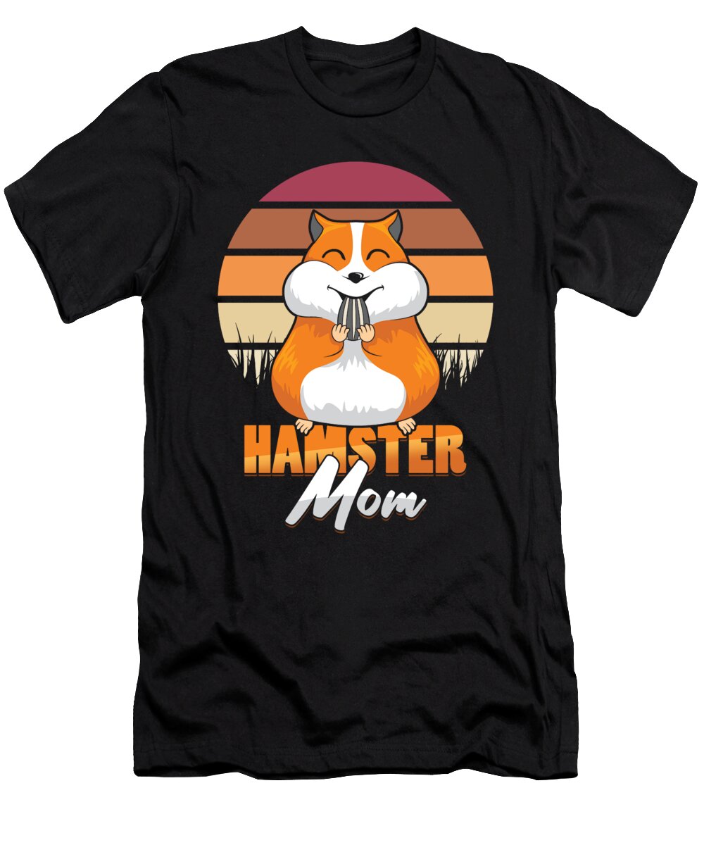 Hamster Mom Retro Rodent Owner Pet Lover Animal Gift Thomas Larch T-Shirt