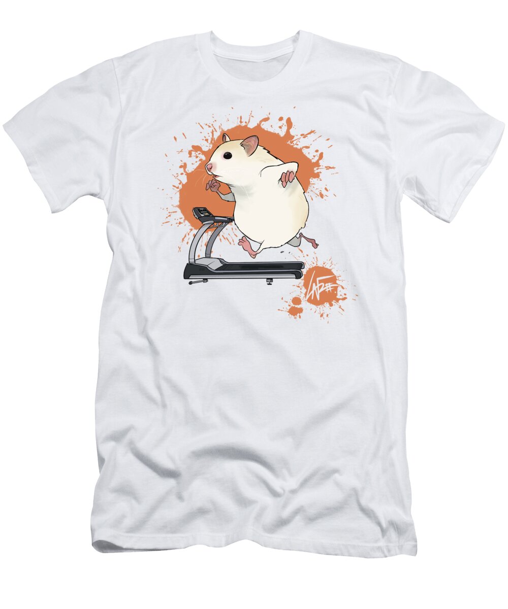 Hamster on a Treadmill John Lafree T-Shirt