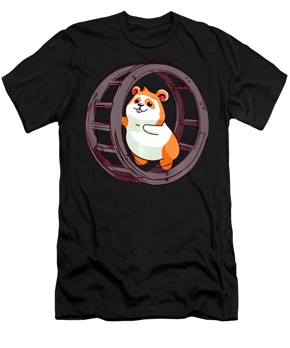 Hamster on a Wheel Pet Animals Lover Thepassionshop T-Shirt