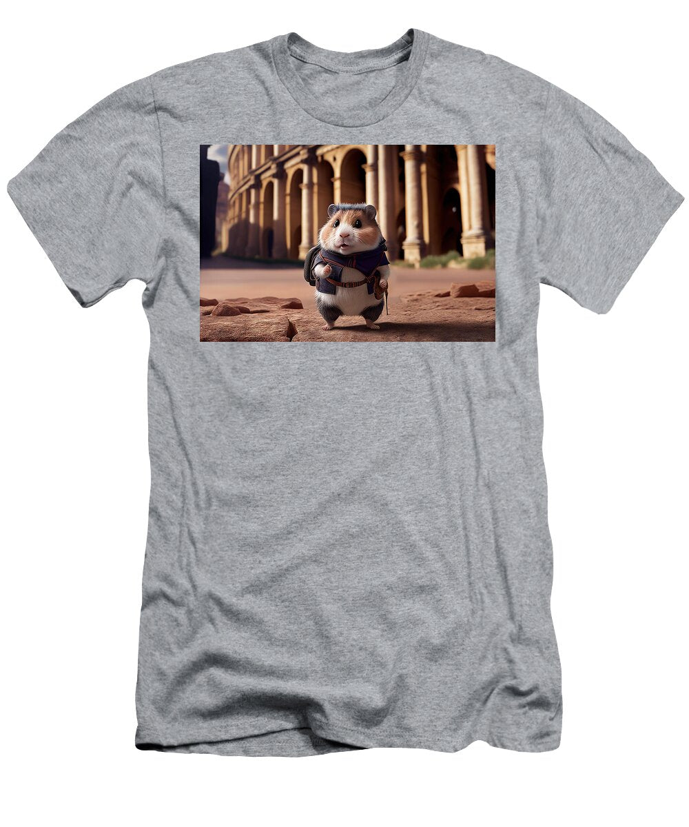 Hamster on Vacation in Rome Italy John Twynam T-Shirt