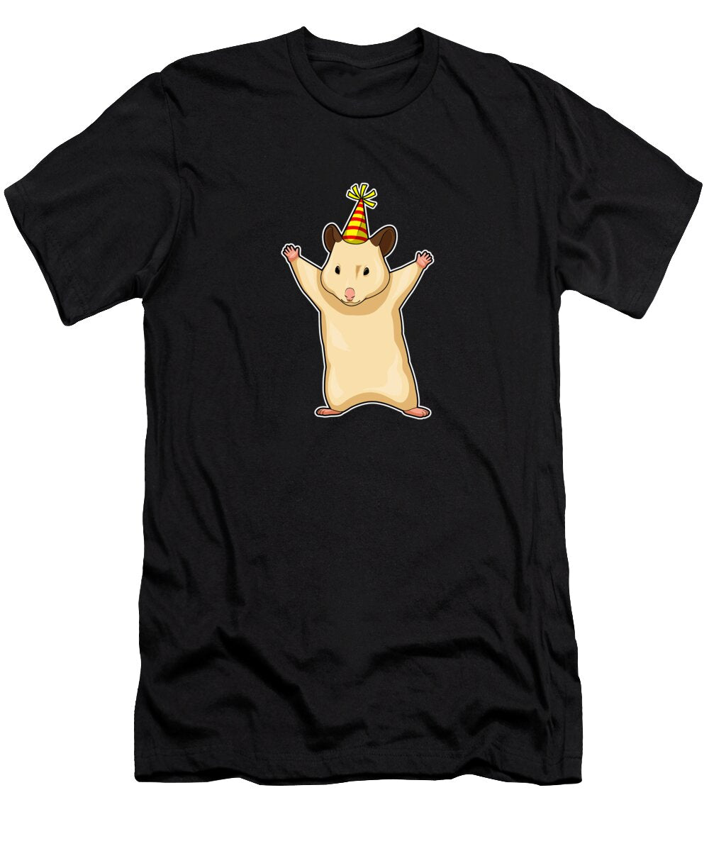 Hamster Party Party Hat Luke Moore T-Shirt