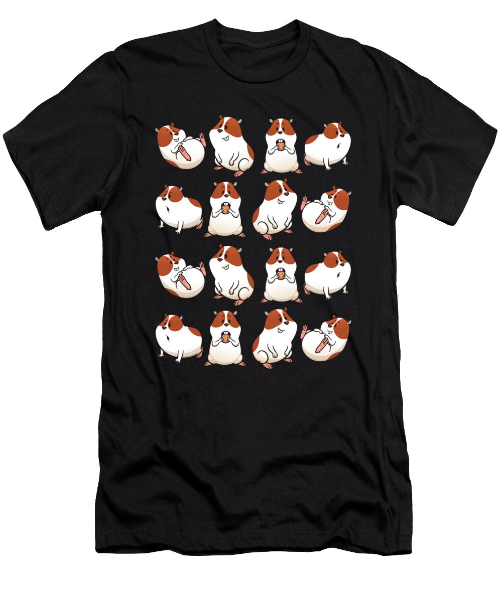 Hamster Pattern Cavy Rodents Wild Animals Domestic Pet Lovers Gifts Thomas Larch T-Shirt