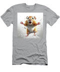 Hamster Pet with Open Mouth Running Fast on the Withe Background Cute Gray Rodent Isolated Pavel Shlykov T-Shirt