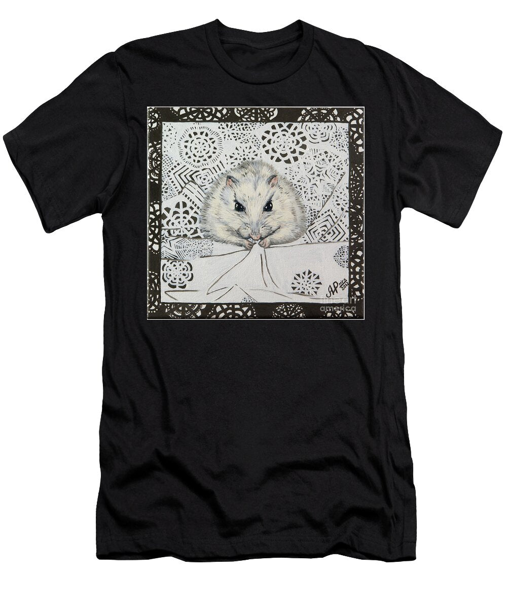 Hamster Portrait Fedora By Miraslava 2012 Myroslava Shulzhevska T-Shirt