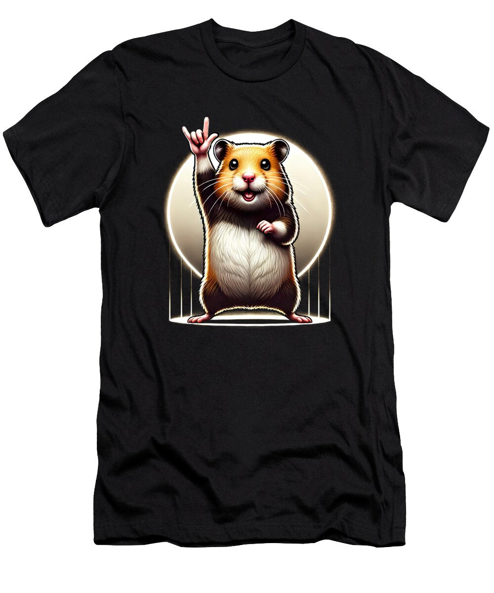 Hamster Rock and Roll Music Lover Job T-Shirt