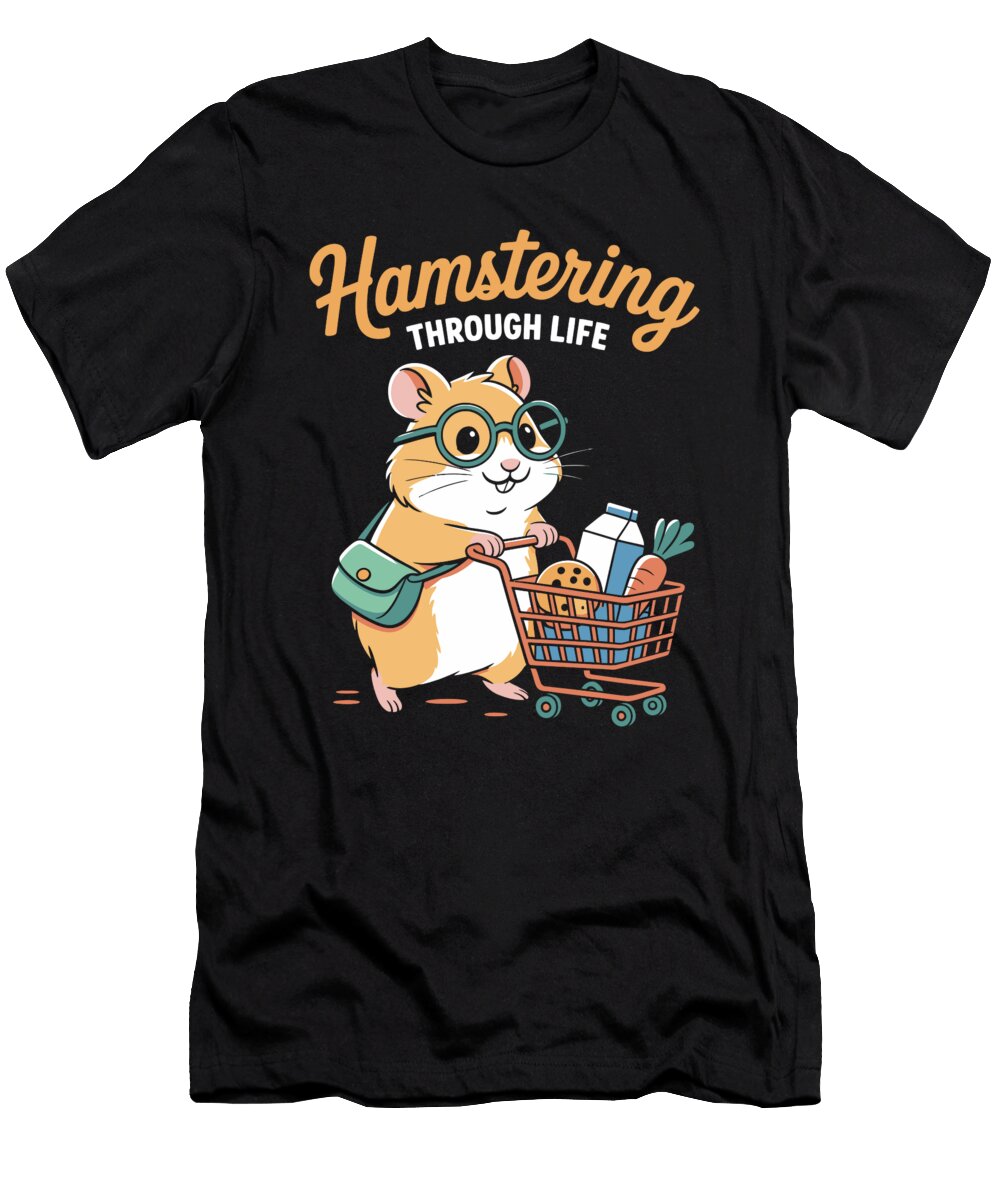 Hamster Shopping Adventure Joanna Redesiuk T-Shirt