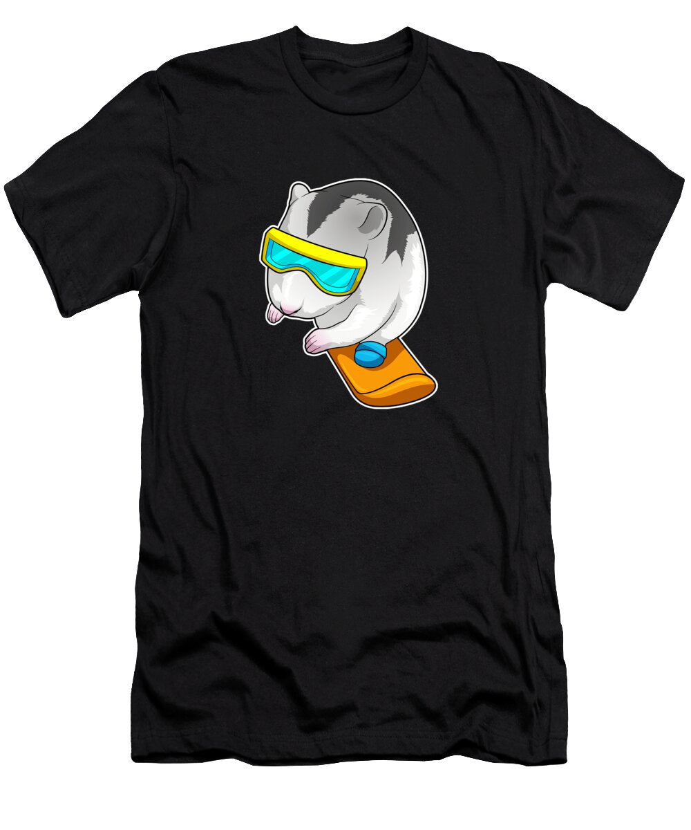 Hamster Snowboarder Snowboard Joe Charles T-Shirt