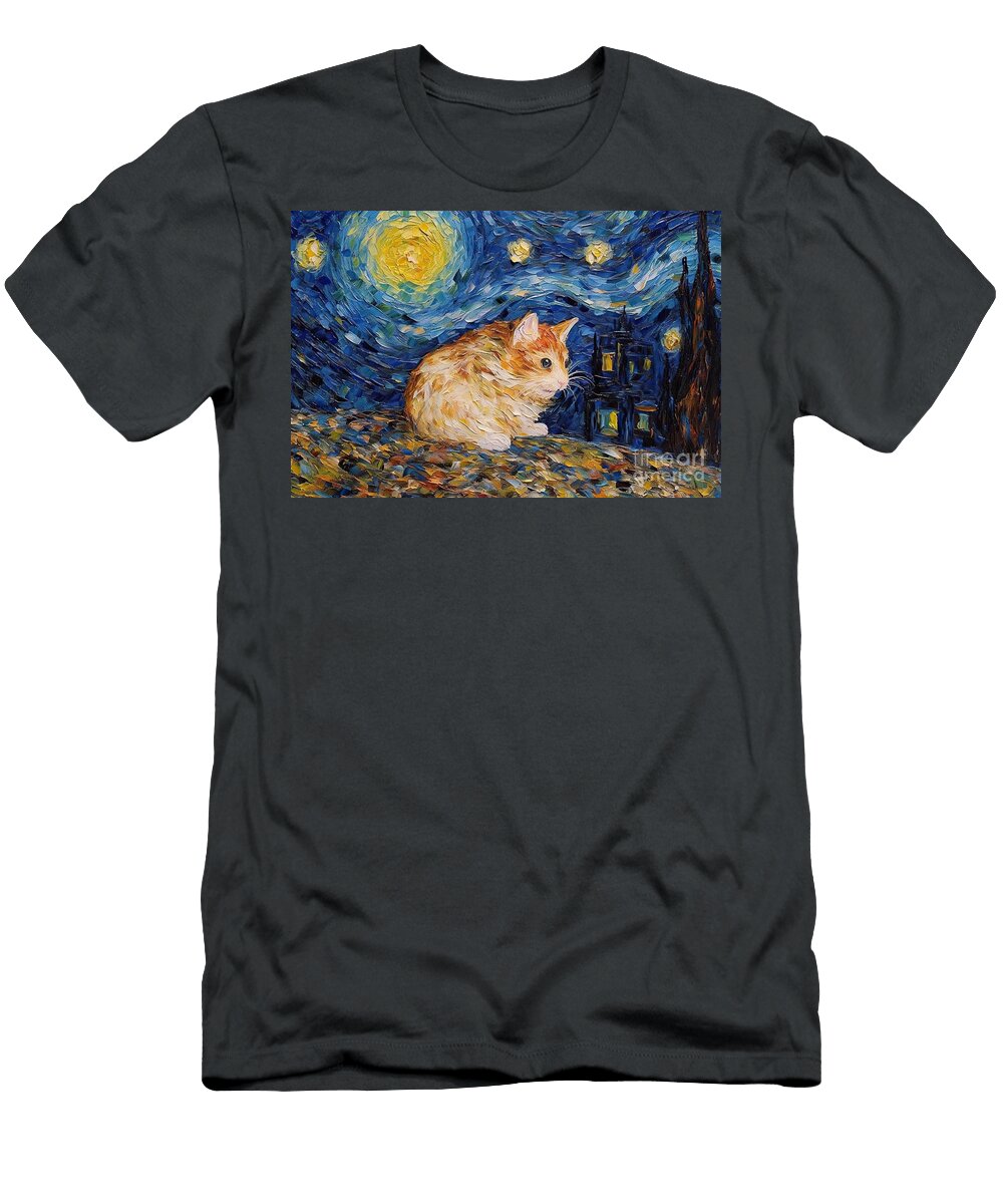Hamster Starry Night N Akkash T-Shirt