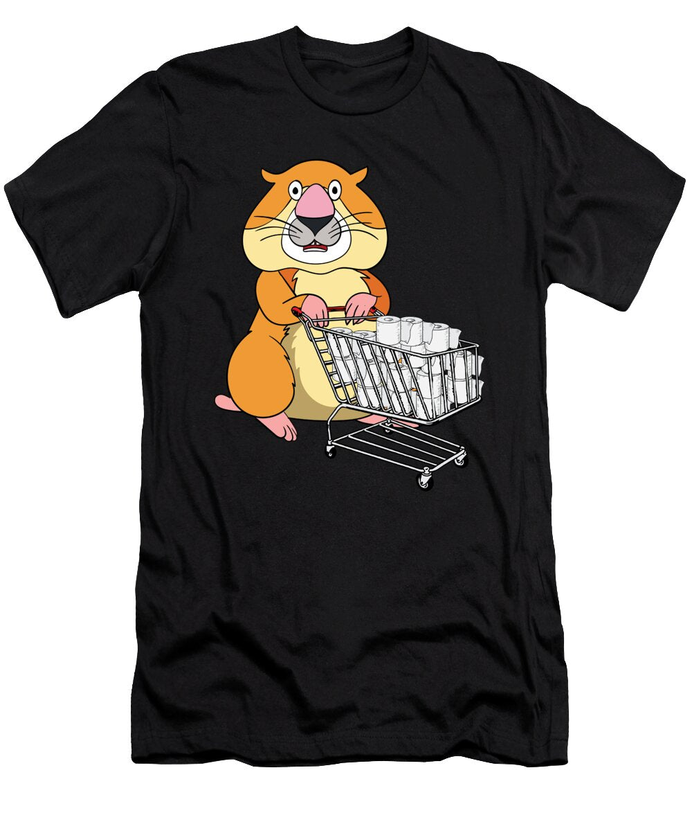 Hamster Toilet Paper Social Distancing Quarantine Gift Jan Deelmann T-Shirt