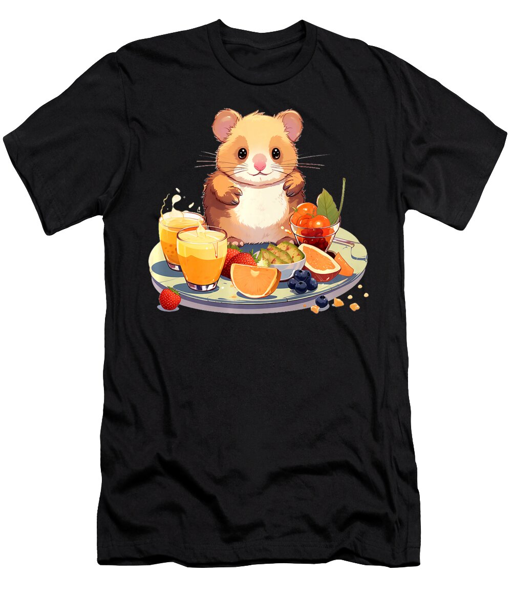 Hamster with Breakfast and Fruits Thepassionshop T-Shirt