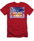 Hamsters Carol Singing At Christmas in Snowy Village Charlesy T-Shirt