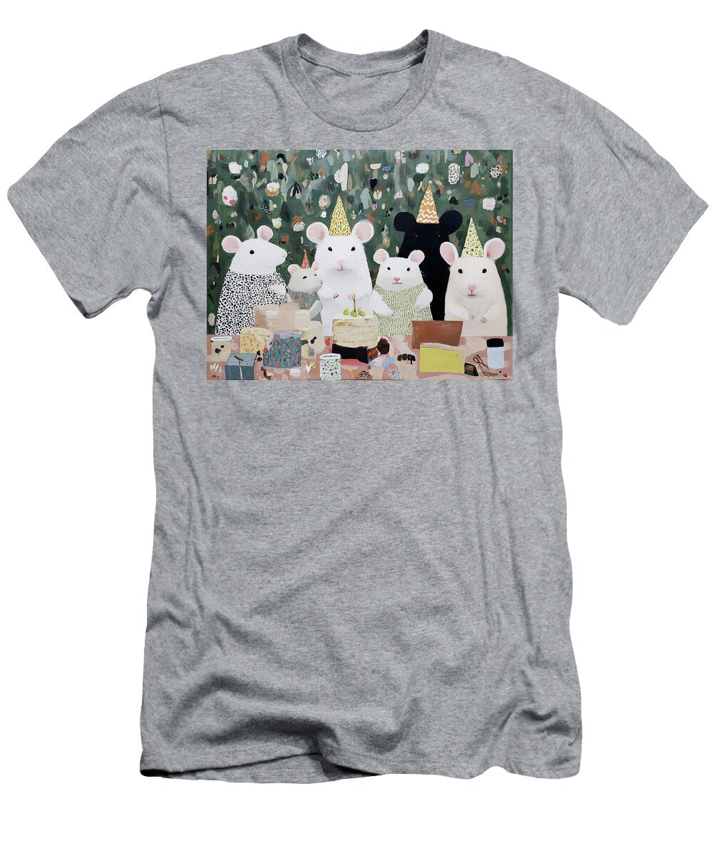 Hamsters Having a Party Illustration 1 Fabrizio Cassetta T-Shirt