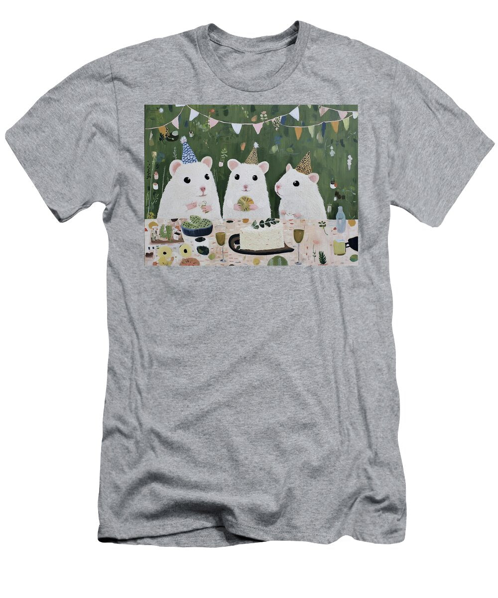 Hamsters Having a Party Illustration 2 Fabrizio Cassetta T-Shirt