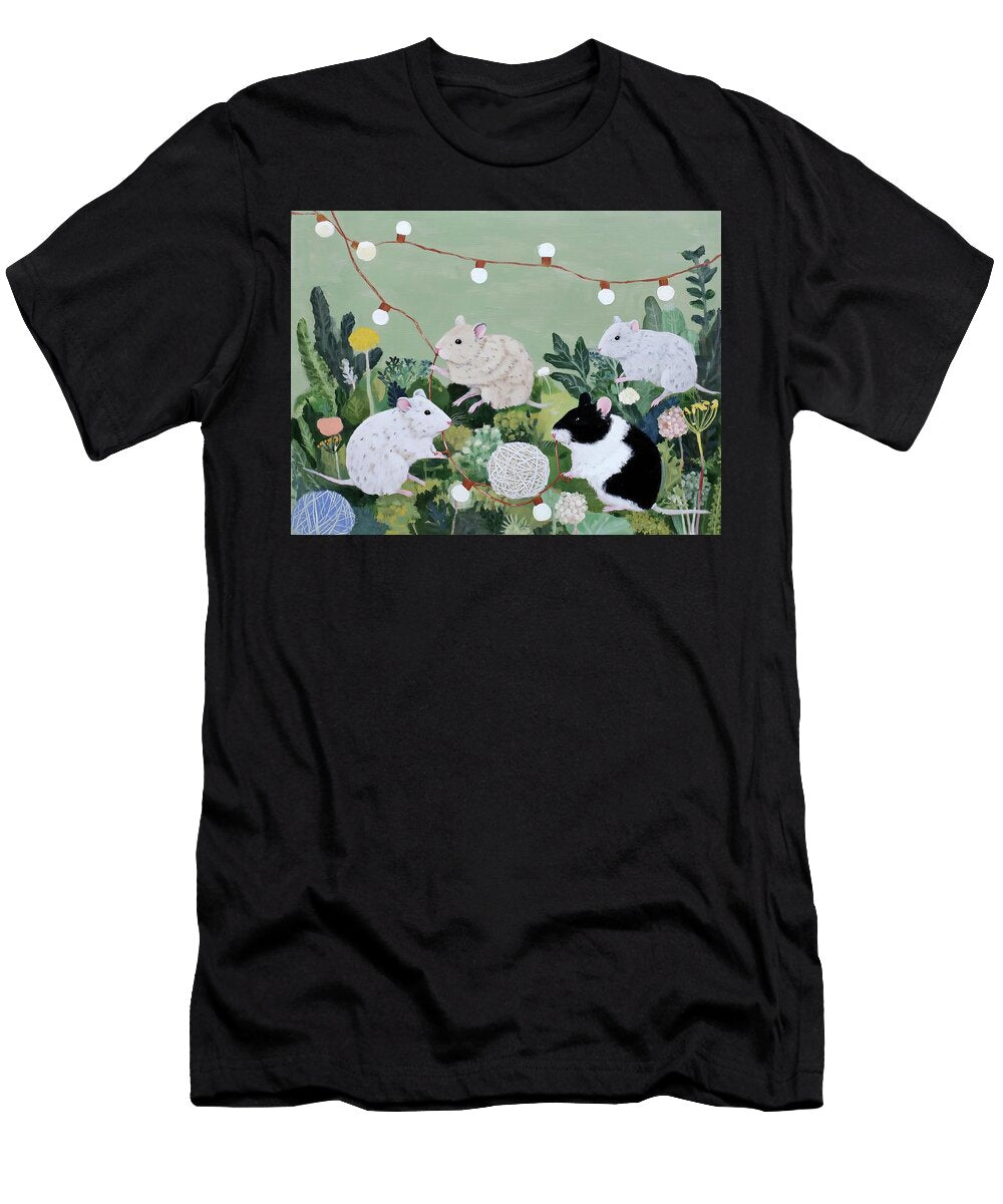 Hamsters Playing Illustration 1 Fabrizio Cassetta T-Shirt