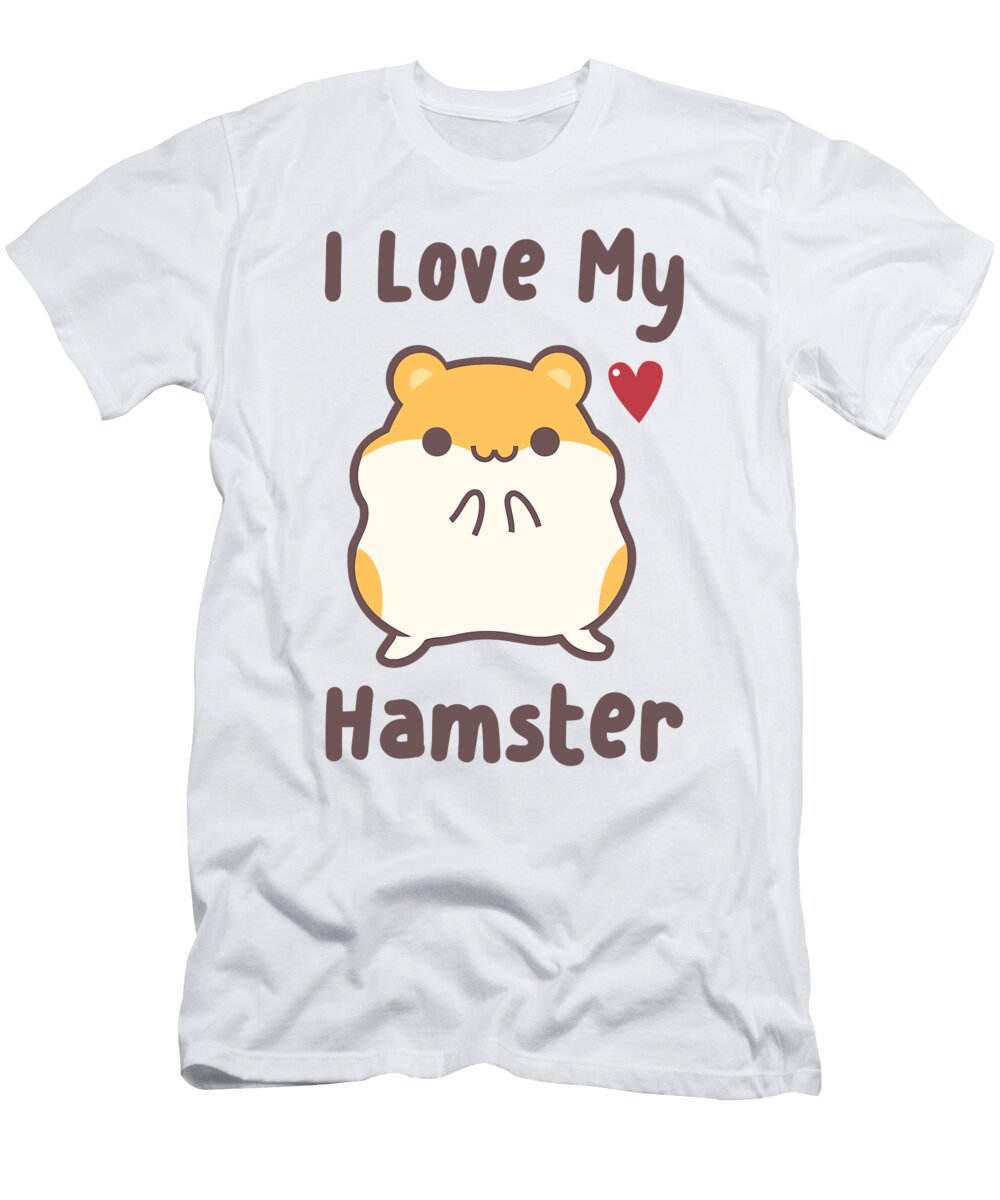 Hamube I Love My Hamster Cute Hammy Roger Kuo T-Shirt