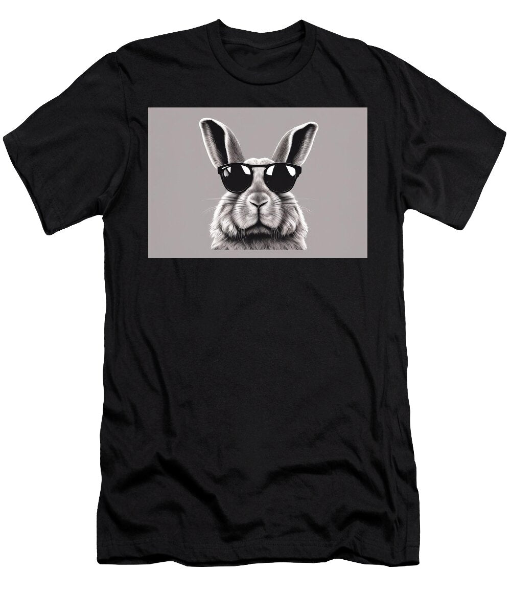 Happy Design Etc Art Sunglasses Fuzzy Art Wall Wearing American Rabbit Mugs Rabbit Printable Cases Lop Vector Cute Wafe Akkash T-Shirt