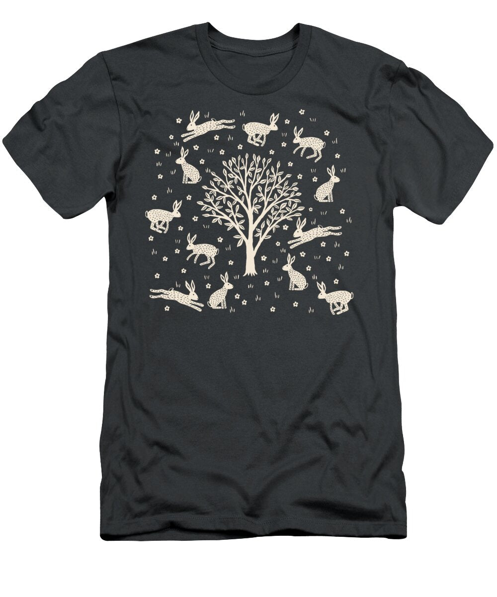 Hares and Rabbits in the Forest Nic Squirrell T-Shirt