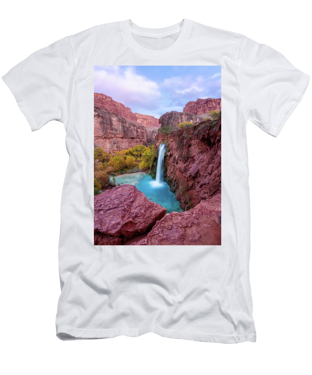 Havasu Falls with a Touch of Fall Colors Alex Mironyuk T-Shirt