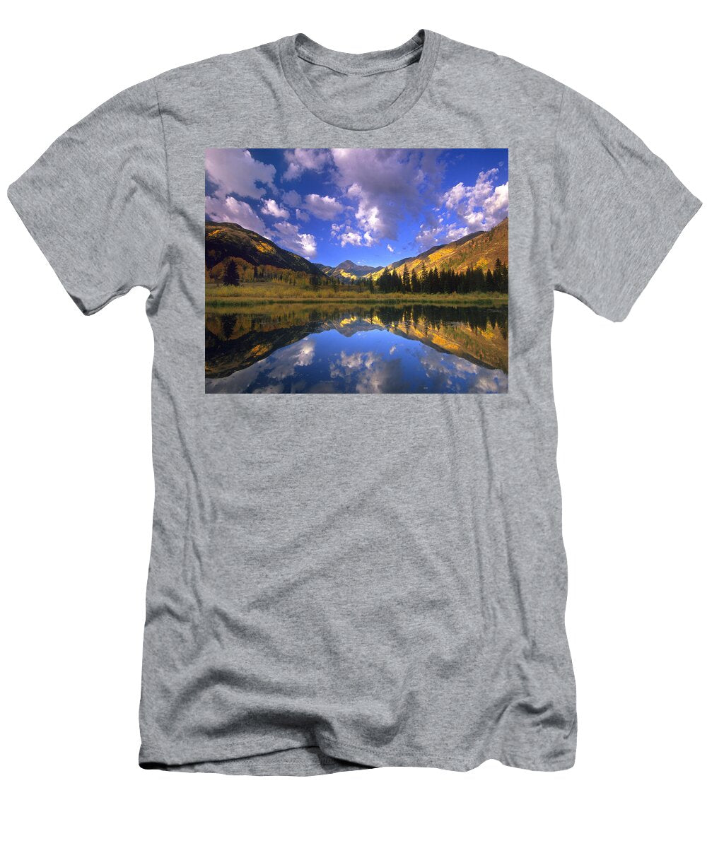 Haystack Mountain Reflected in Beaver Tim Fitzharris T-Shirt