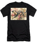 Heart Symbolism Floral Design a Playful Tayra Scampering Through the Forest Holding a Animal Portrai Elmer Powers T-Shirt