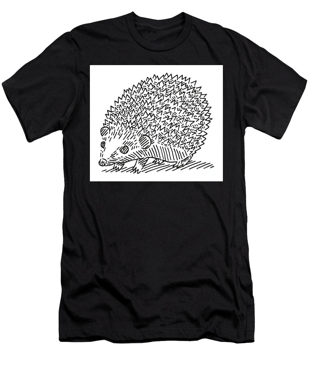 Hedgehog Animal Drawing Frank Ramspott T-Shirt