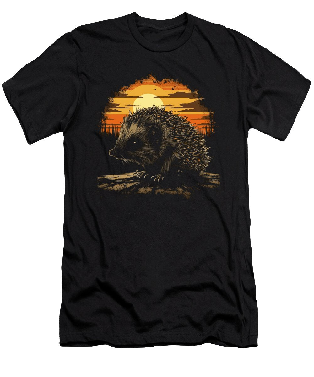 Hedgehog Animal Retro Graphic S for Dhbubble T-Shirt