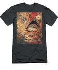 Hedgehog Art Autumn Hedgehog in Floral Embrace Floral Design Autumn Colors Clint Mclaughlin T-Shirt
