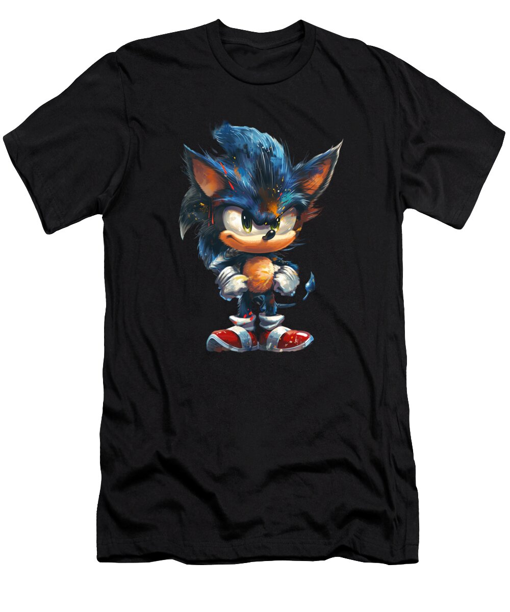 Hedgehog Behavior Patterns Doris Santiago Art T-Shirt