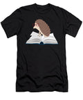 Hedgehog Book Sweet Cute Autumn Moon T-Shirt