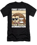 Hedgehog Coffee Sunglasses Porcupine Animal Hedgehog Crazy Squirrel T-Shirt