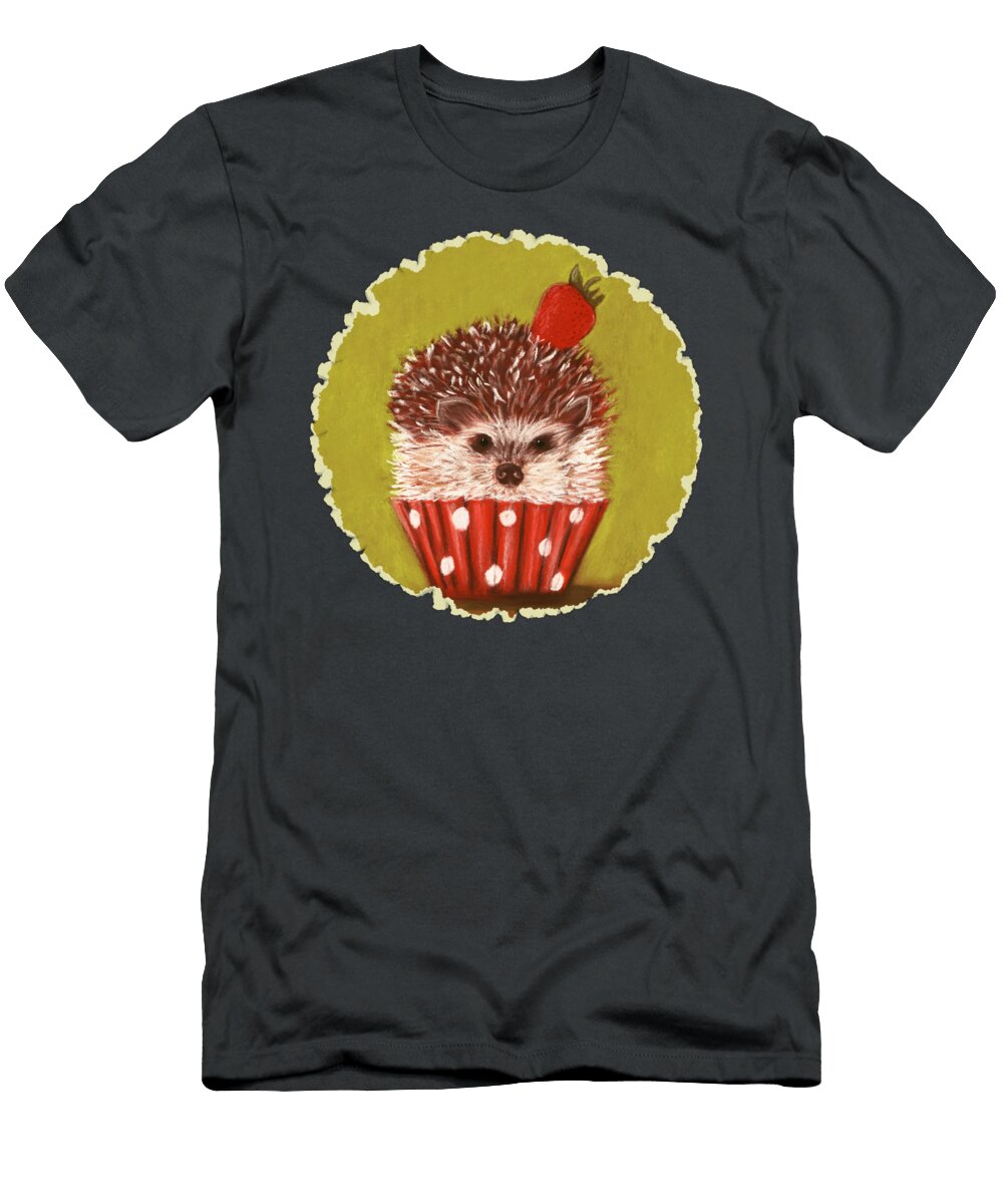 Hedgehog Cupcake Anastasiya Malakhova T-Shirt
