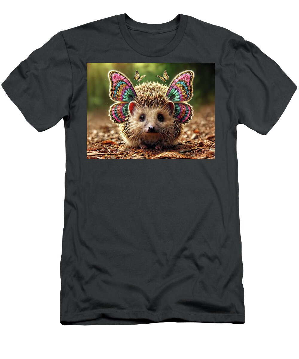 Hedgehog Enchantment in Bloom Bill and Linda Tiepelman T-Shirt