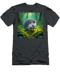 Hedgehog Forest Forest Animals Green Grass Thorns Lisa Sandra T-Shirt