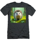 Hedgehog Forest Green Grass Apple Cute Animals Lisa Sandra T-Shirt