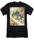 Hedgehog Illustration Hedgehog in Winter Wonderland Winter Animals Nature Scene Clint Mclaughlin T-Shirt