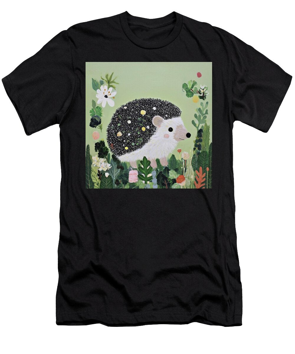 Hedgehog in a Garden Illustration 1 Fabrizio Cassetta T-Shirt